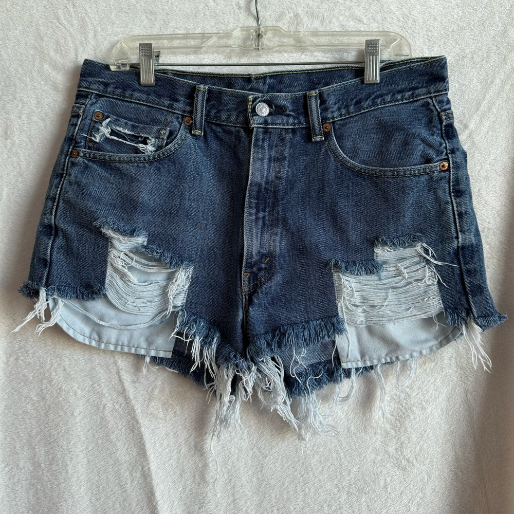 Levi's Distressed Jean Shorts